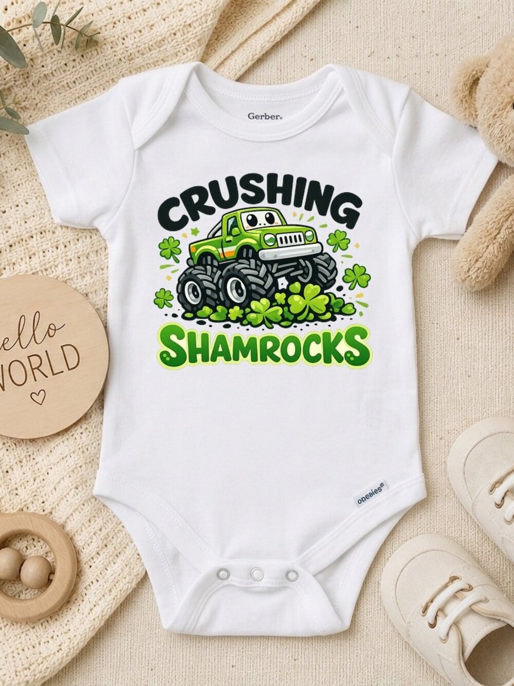 Crushing Shamrocks Boys St. Patrick's Day ONESIE®